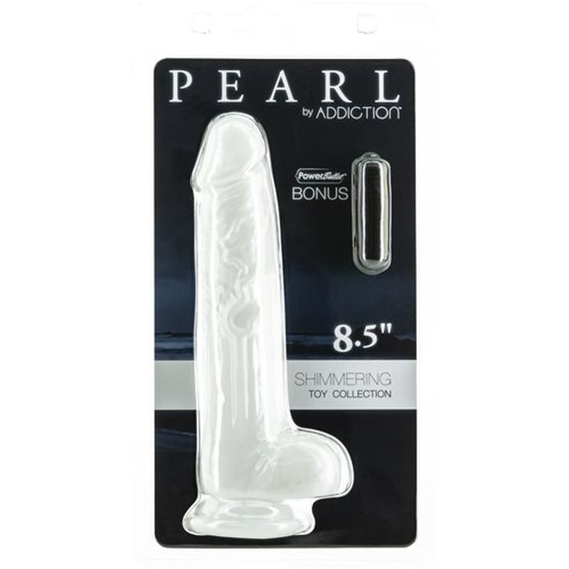 Addiction Pearl - Dildo 8.5" - Pearl White