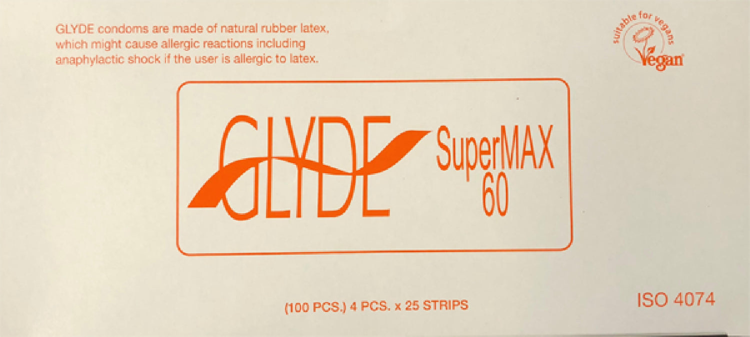 Glyde Condom - SuperMax 60mm Bulk 100's - K. P.