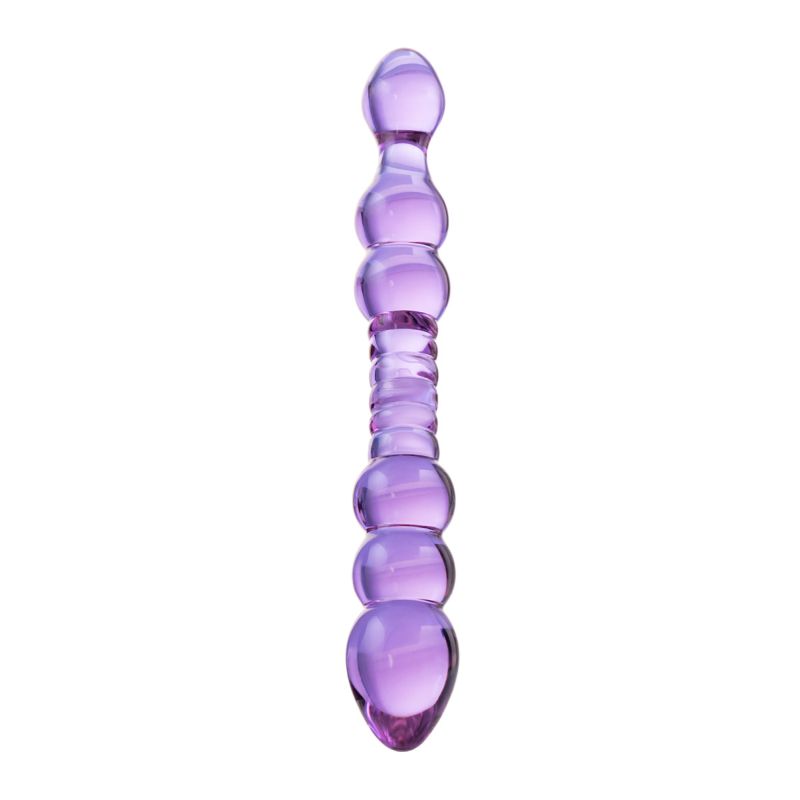 Sexus Glass - 22.8cm Dildo - Mauve
