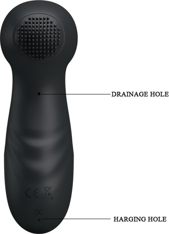 Vibrator w/ Suction - Hammer - Black