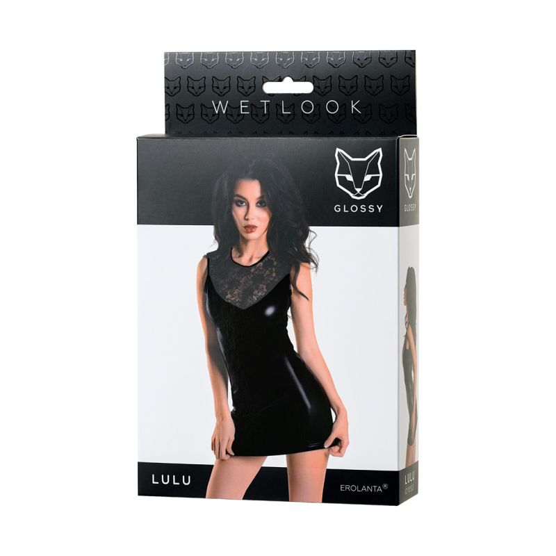 Wetlook Dress - Lulu - Black