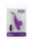 PowerBullet - Teasing Tongue with Rechargeable Bullet - Purple