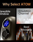 Sucking & Vibrating Electronic Masturbator - Atom - Black - K. P.