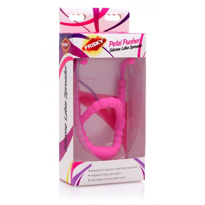 Frisky - Petal Pusher Silicone Labia Spreader - Pink - K. P.