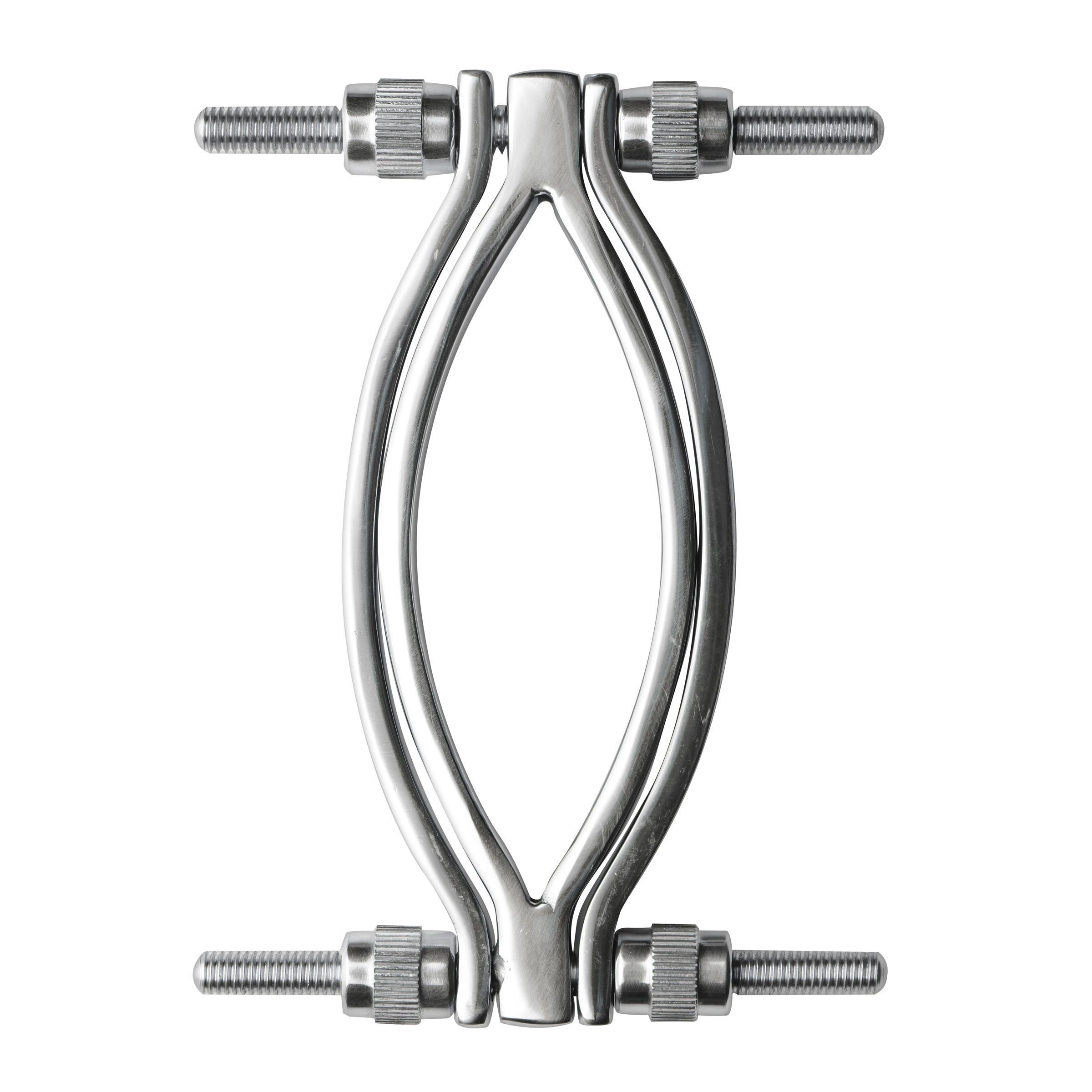 The Master Series - Stainless Steel Adjustable Pussy Clamp - Silver