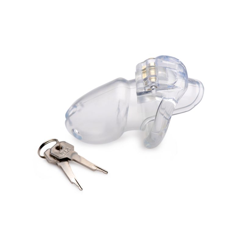 The Master Series - Clear Captor Chastity Cage - Large