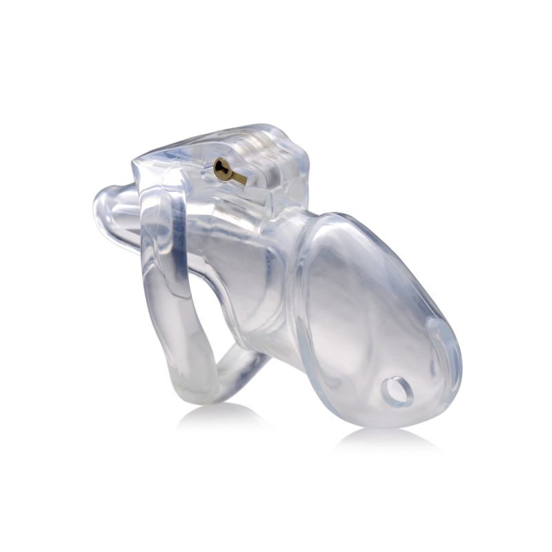 The Master Series - Clear Captor Chastity Cage - Medium