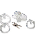 The Master Series - Clear Captor Chastity Cage - Small - Clear