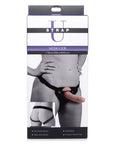 Strap U - Seducer 7" Silicone Dildo with Harness - Flesh