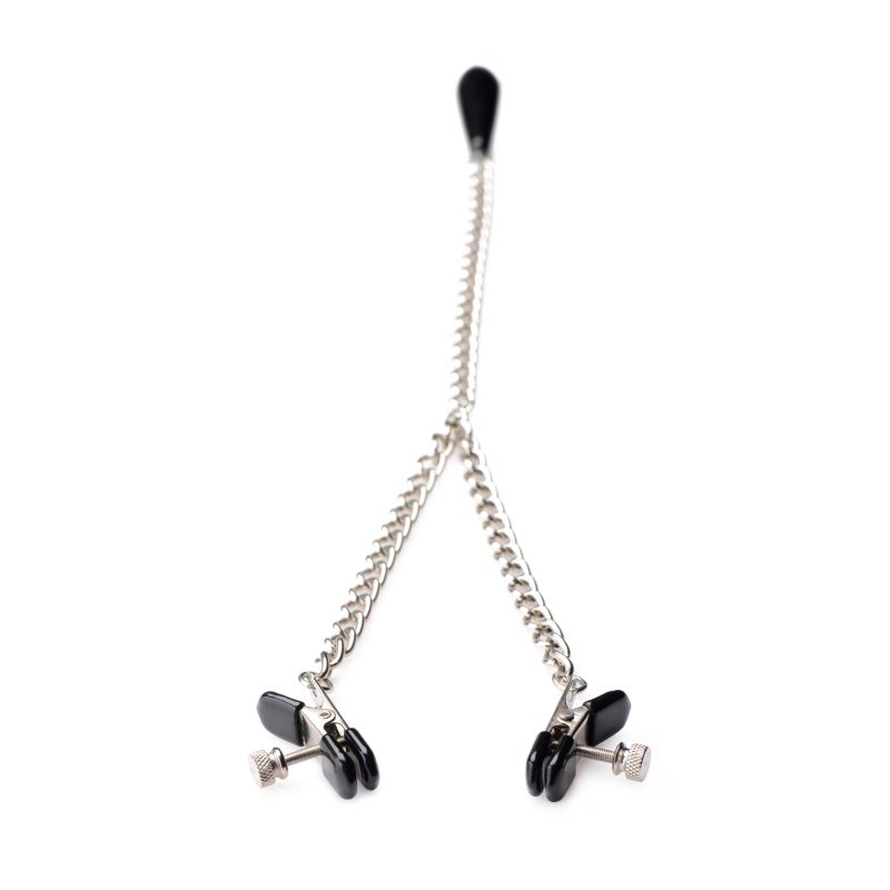The Master Series - Titty Taunter Nipple Clamps with Weighted Bead