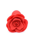The Master Series - Booty Bloom Silicone Rose Plug - Large - Red
