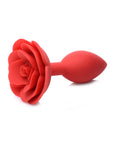 The Master Series - Booty Bloom Silicone Rose Plug - Large - Red