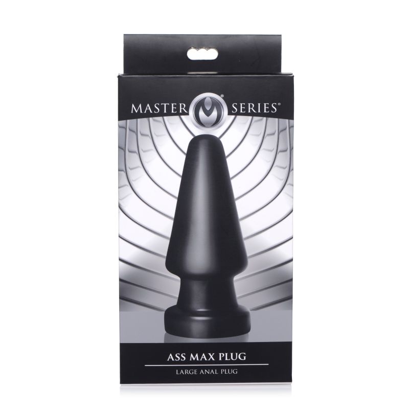 The Master Series - Ass Max Plug Large Anal Plug - Black