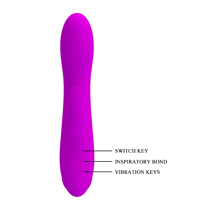 Rabbit Vibrator w/ Suction - Purple - K. P.