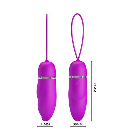 Vibrating Love Egg - Edwina - Purple - K. P.