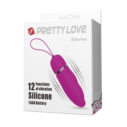 Vibrating Love Egg - Edwina - Purple - K. P.