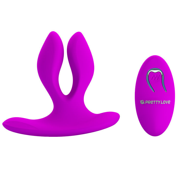 Dual Stimulator Vibrator - Magic Fingers - Purple