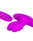 Dual Stimulator Vibrator - Magic Fingers - Purple - K. P.