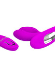 Dual Stimulator Vibrator - Magic Fingers - Purple