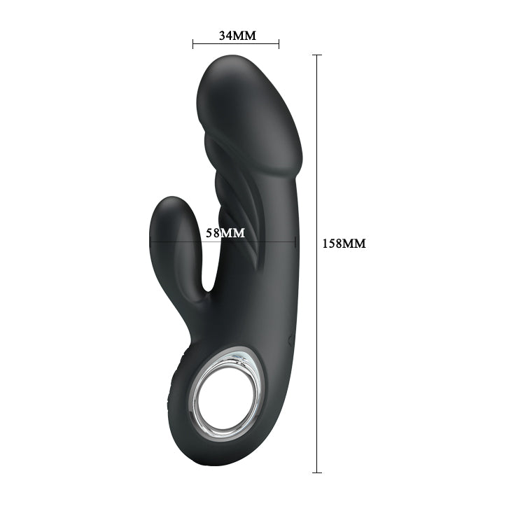 Rabbit Vibrator - Ansel - Black - K. P.