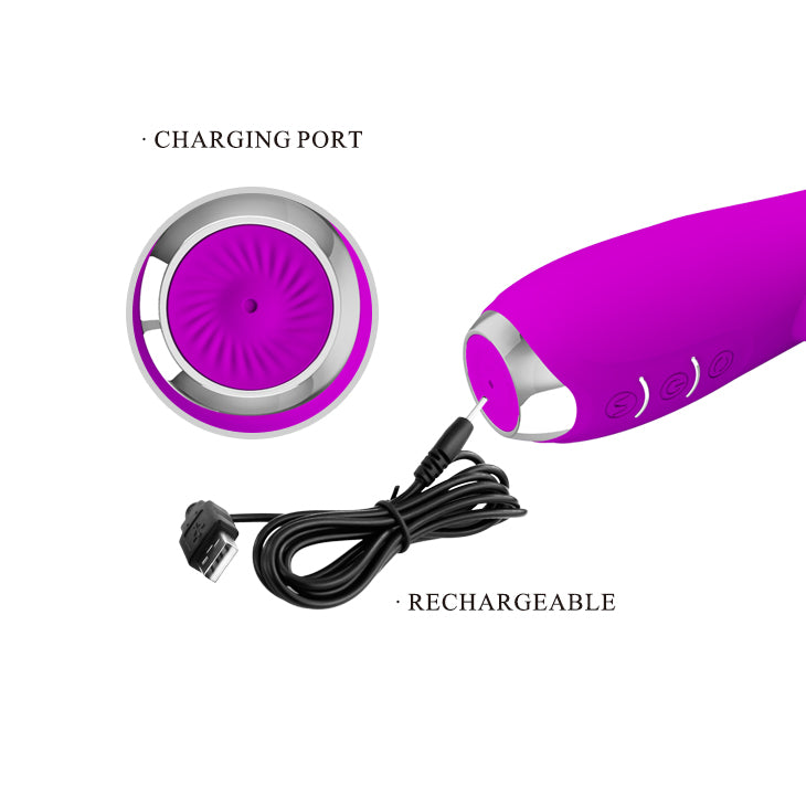 Rotating Rabbit Vibrator - Molly - Purple - K. P.