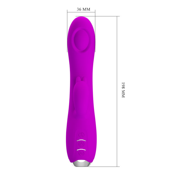 Rabbit Vibrator w/ Suction - Regina - Purple