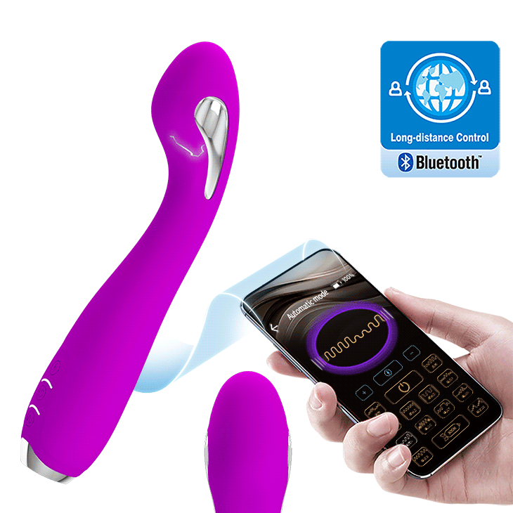 App Control Electro Shock G-Spot Vibrator - Hector - Purple
