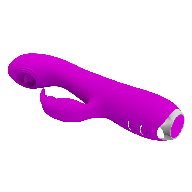 Tongue Rabbit Vibrator - Rachel - Purple - K. P.