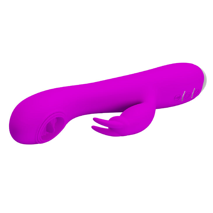 Tongue Rabbit Vibrator - Rachel - Purple - K. P.