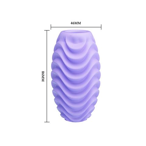 Fantastic Egg Hard Boiled Masturbator - Romantic - Purple - K. P.