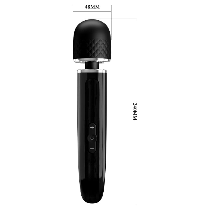 Rechargeable Massager 9.4" - Charming - Black - K. P.