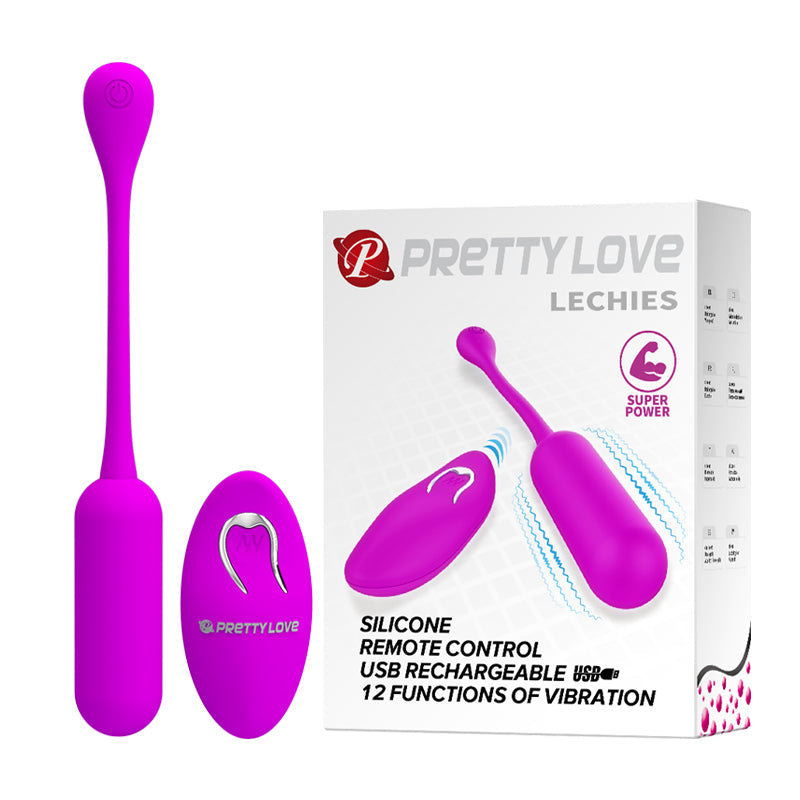 Remote Vibrating Love Egg - Lechies - Purple - K. P.