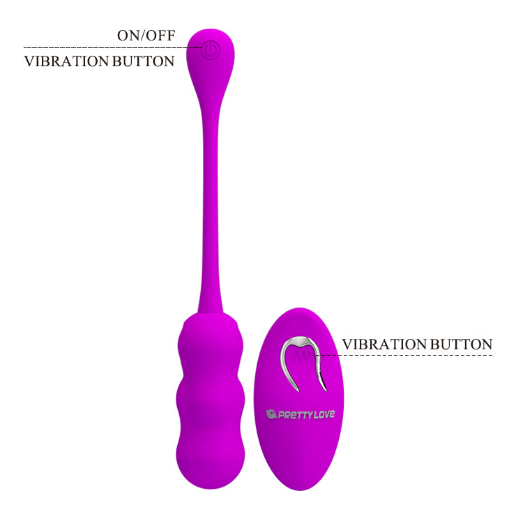 Remote Vibrating Love Egg - Leshy - Purple - K. P.