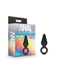 Anal Adventures - Platinum Silicone Anal Loop Plug Small - Black