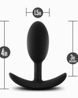 Anal Adventures - Platinum Silicone Vibra Slim Plug - Medium - K. P.