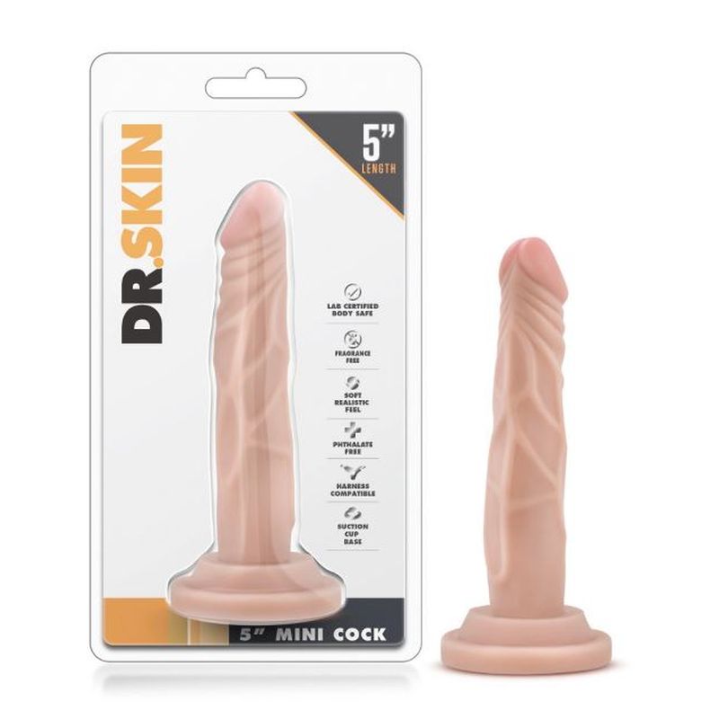 Dr Skin - 5&quot; Mini Cock - Beige