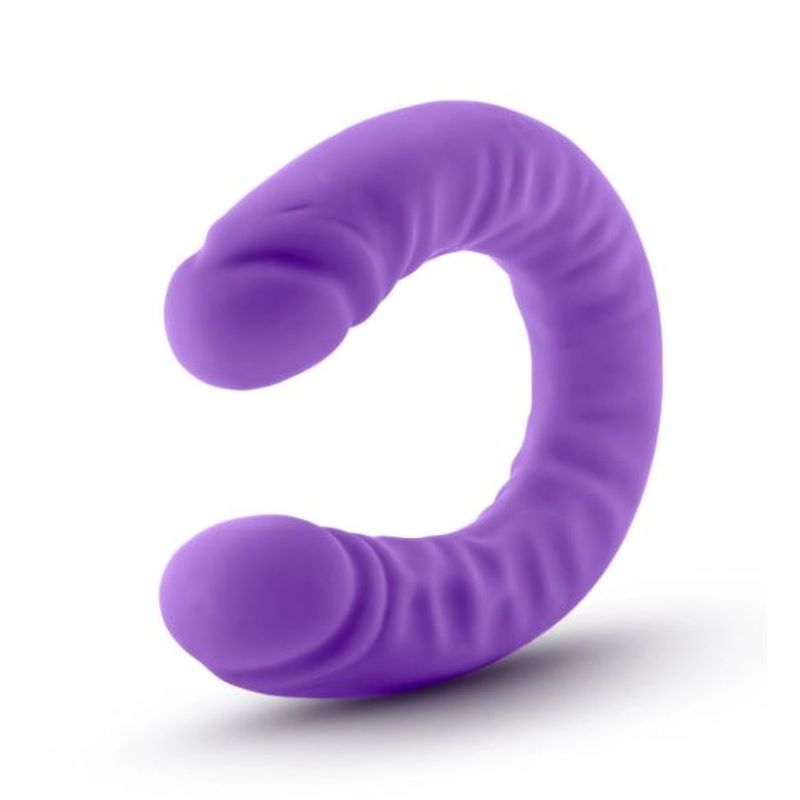 Ruse - Silicone Slim 18 Inch Double Dong - Purple