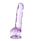 Naturally Yours - 8" Crystaline Dildo - Amethyst