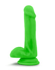 Neo - Dual Density Cock With Balls 6 Inch - Neon Green - K. P.