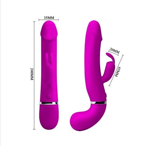 Squirting Rabbit Vibrator - Henry - Purple
