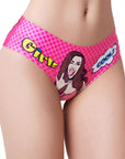 Comic Fans Pink Slip - Multi Coloured - K. P.