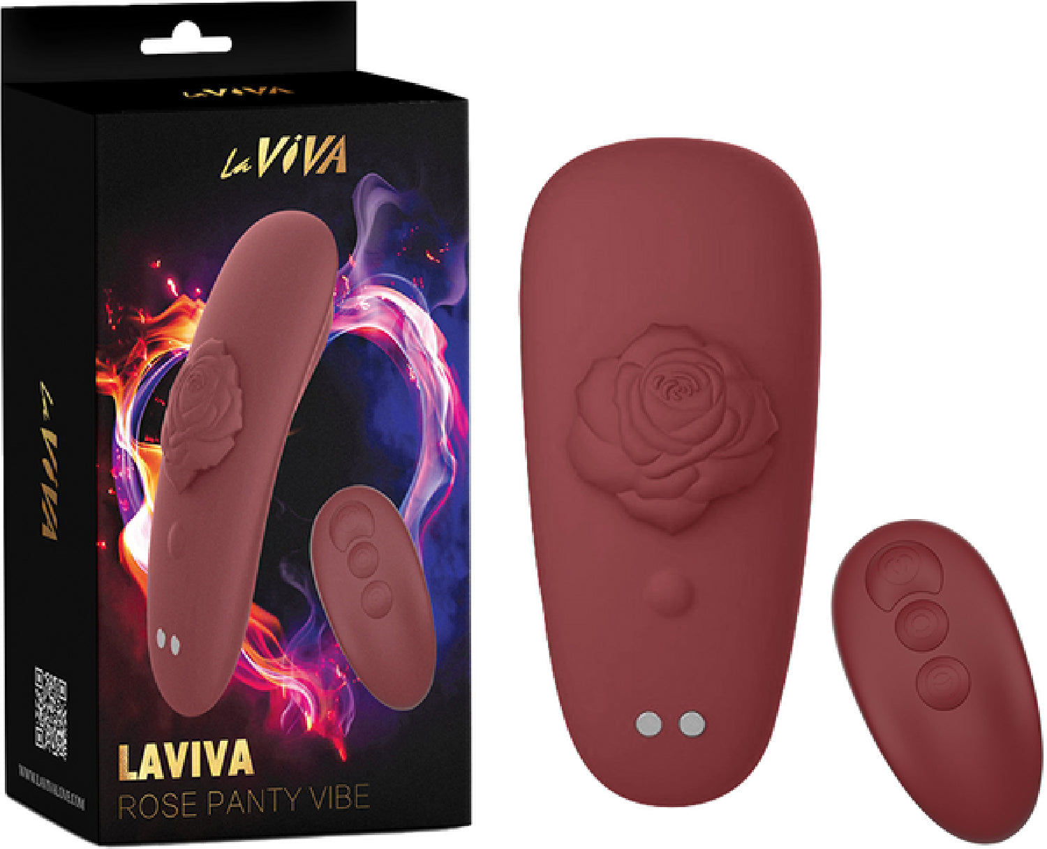 LaViva - App Controlled Rose Panty Vibe - Red
