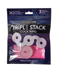Triple Stack Cock Ring - Clear