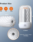 Masturbator Sleeve with UV Sterilization and Heating Unit - DECOR 2 - Clear