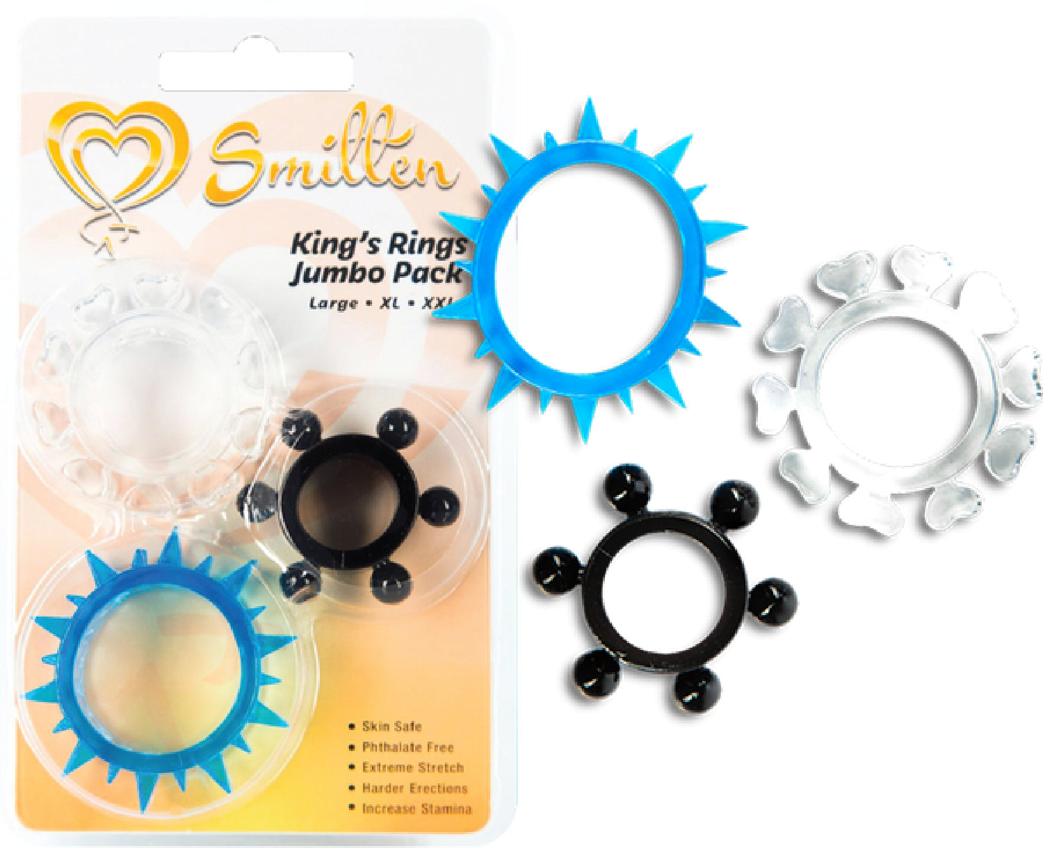 King&#39;s Rings Jumbo Pack 3-Pack - Assorted Colours