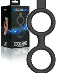 Electroshock - E-Stimulation Cock Ring with Ballstrap - Black - K. P.