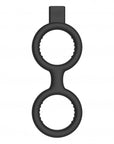 Electroshock - E-Stimulation Cock Ring with Ballstrap - Black - K. P.