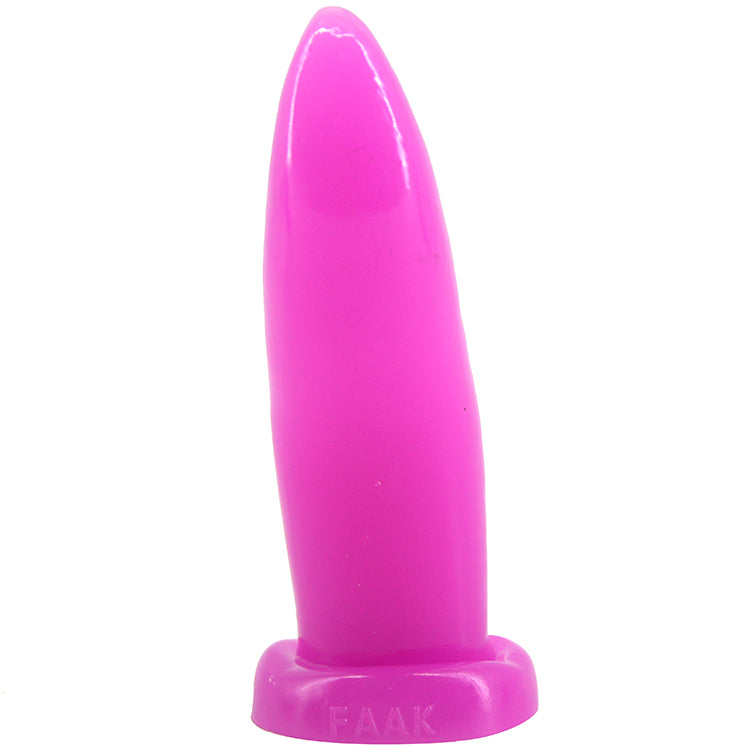 Tongue Shape Anal Plug - Purple