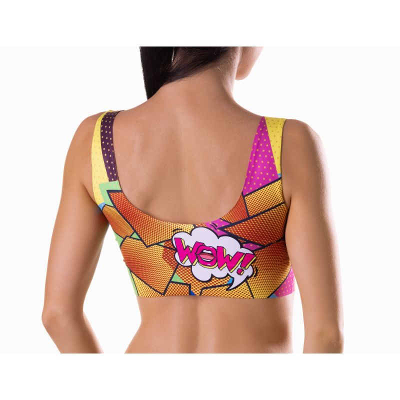 Comics Hot Crop Top - Multi Coloured - K. P.