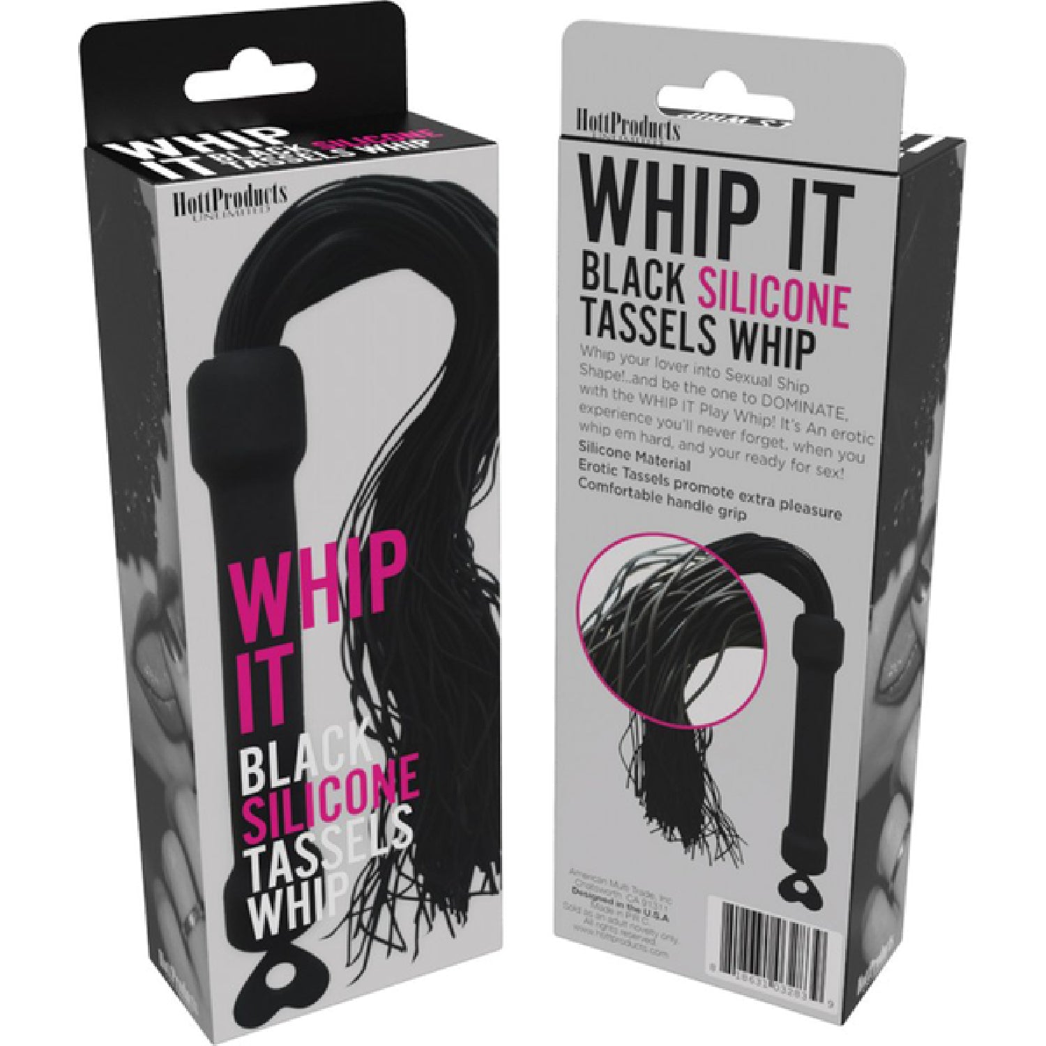 Whip It! Black Tassel Whip - Black